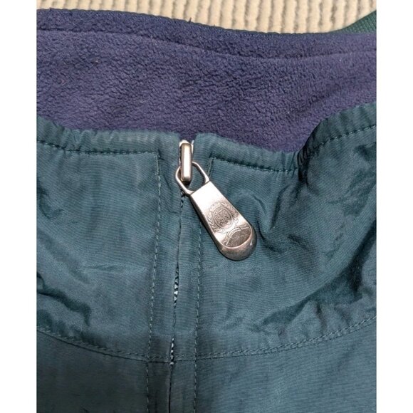 Vintage Tommy Hilfiger Windbreaker Jacket Large Green Yellow Fleece - Picture 12 of 16